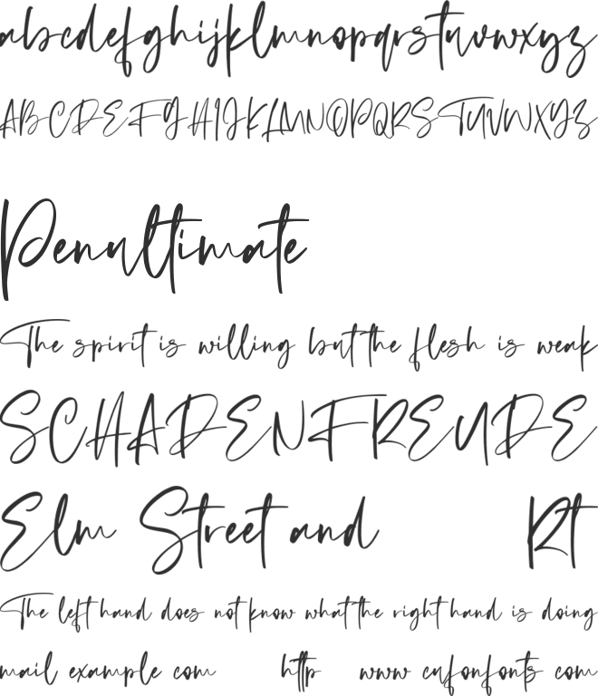Theodorlane Free font preview