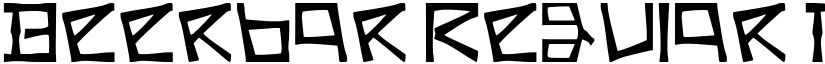 Beerbar Regular font