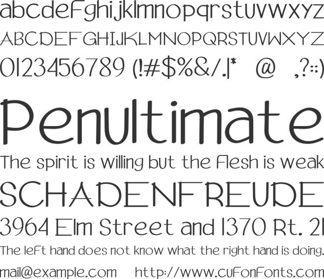 Aurista font preview