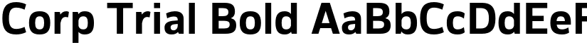 Corp Trial Bold font