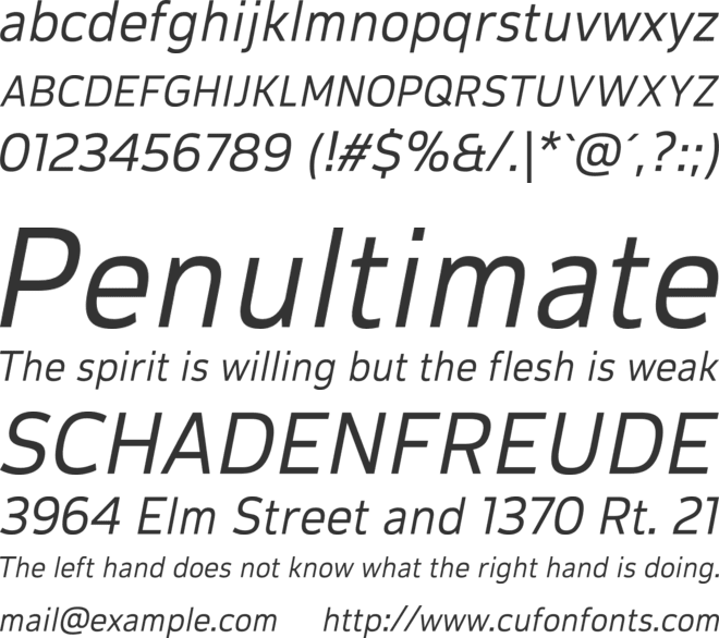 Corp Trial font preview