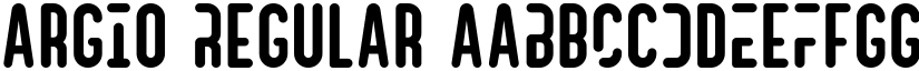 Argio Regular font
