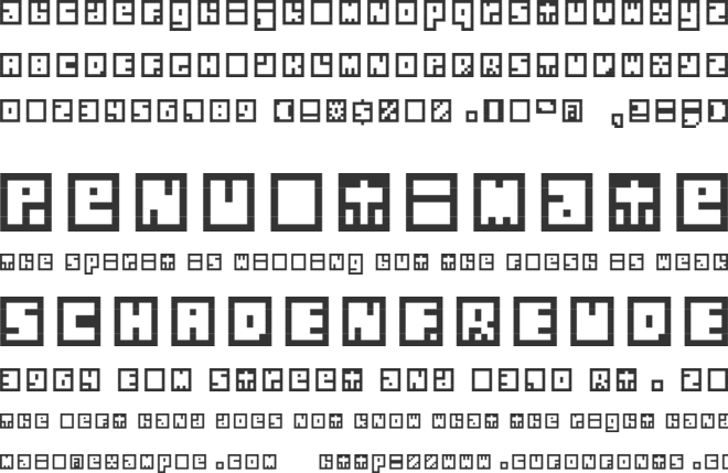 Silverbloc font preview