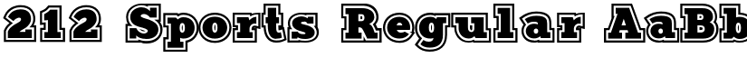 212 Sports Regular font