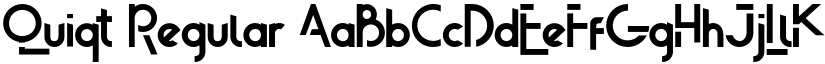 Quiqt Regular font