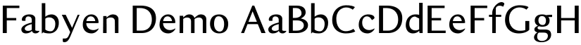 Fabyen Demo font