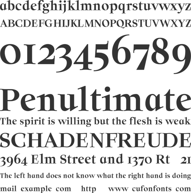 Solomon font preview