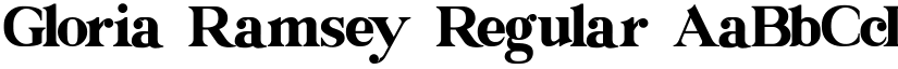 Gloria Ramsey Regular font