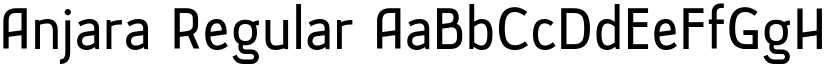 Anjara Regular font
