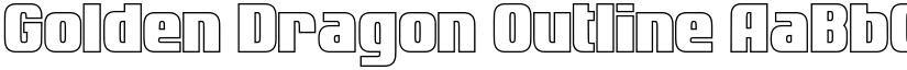 Golden Dragon Outline font