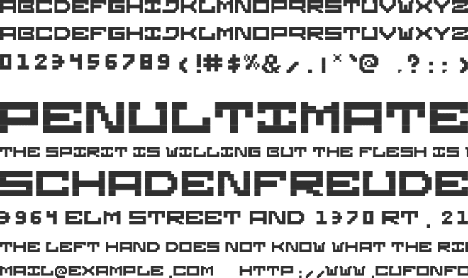 Gridilatia font preview