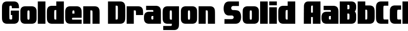 Golden Dragon Solid font