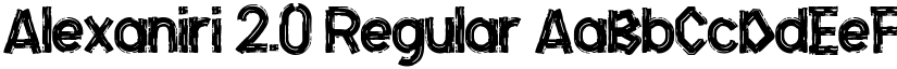 Alexaniri 2.0 Regular font