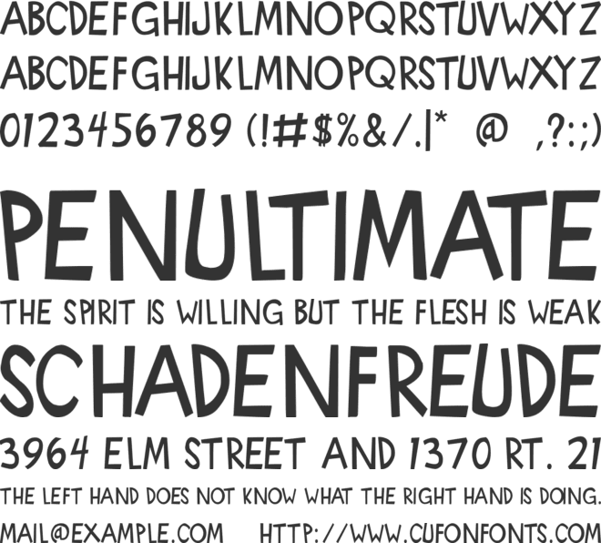 Indy Effects font preview