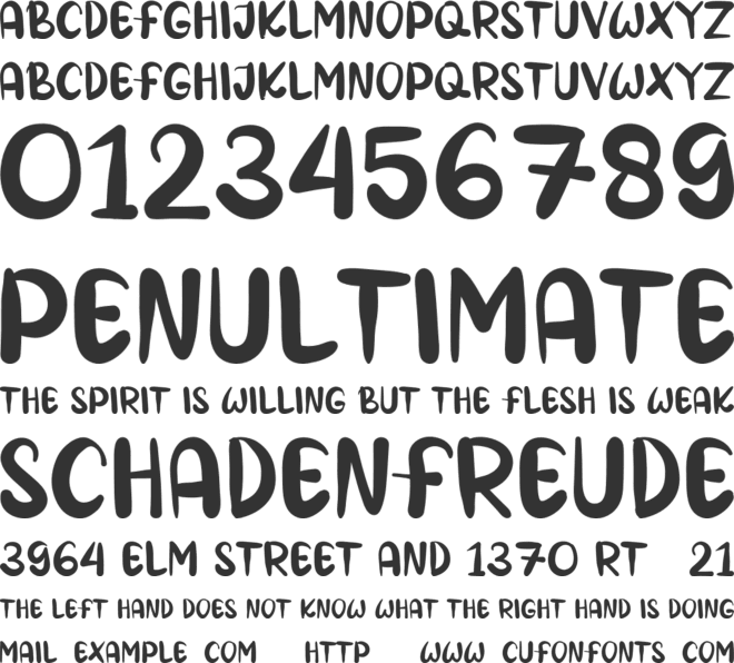 KARAMEL font preview