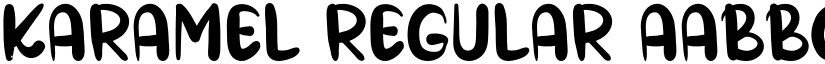 KARAMEL Regular font