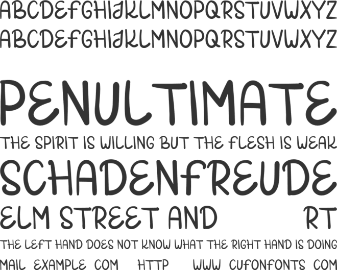 MELANGREK font preview