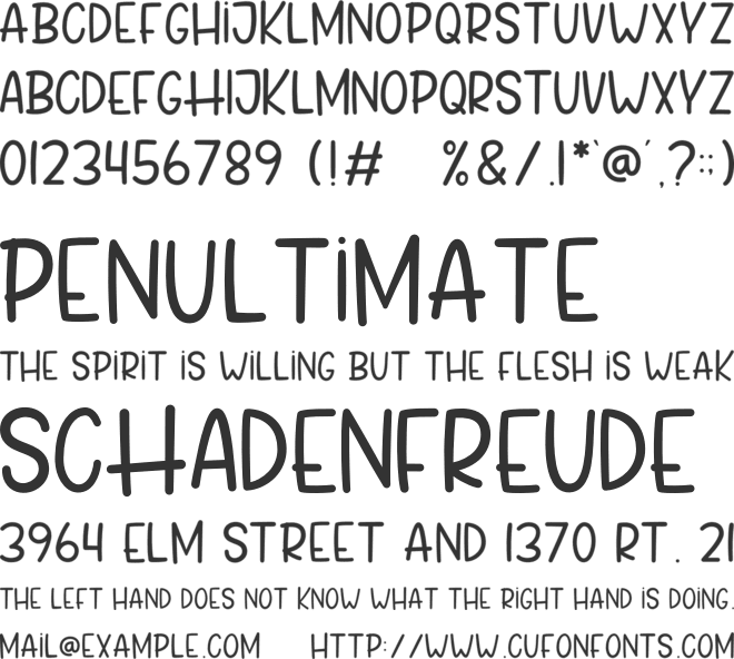 Tropical Paradise font preview