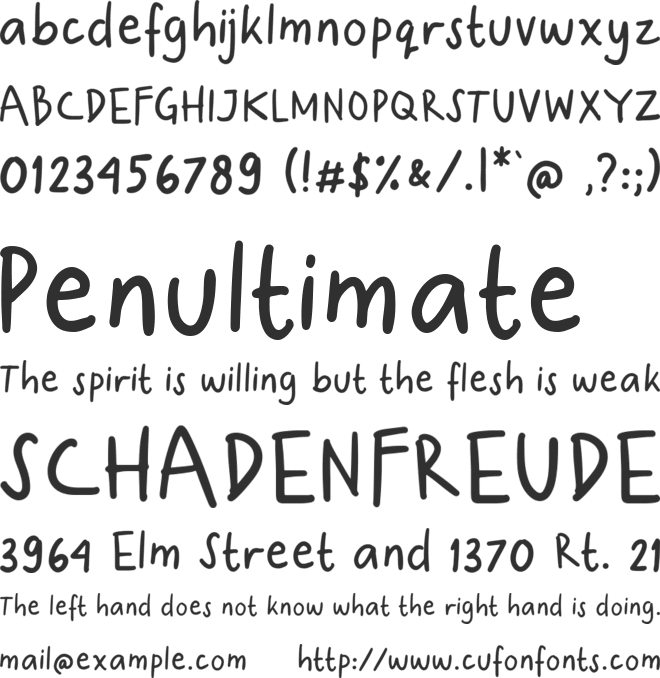 Ginthul font preview