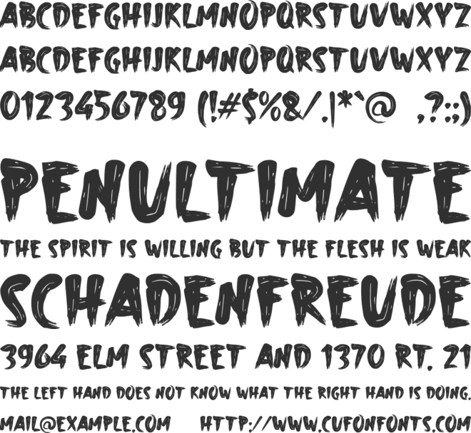 a Abrushow font preview