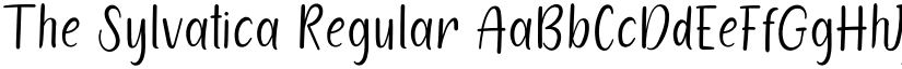 The Sylvatica Regular font