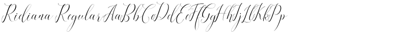 Ridiana Regular font