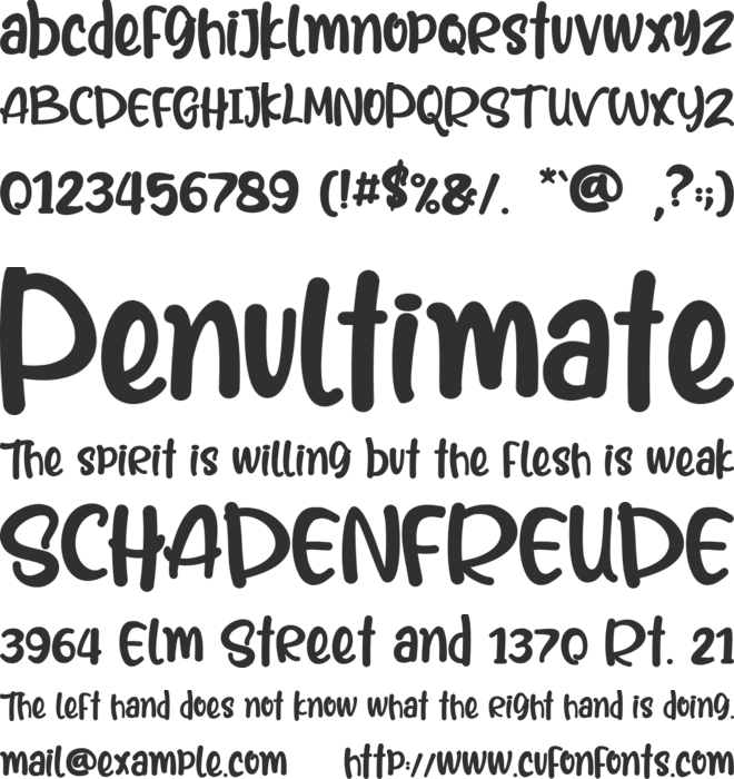 Heal The World font preview