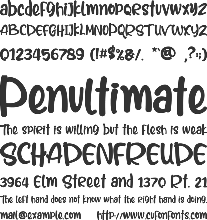 Heal The World font preview