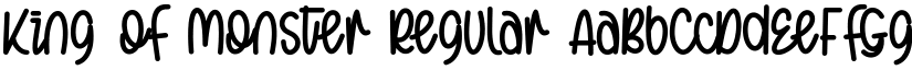 King of Monster Regular font