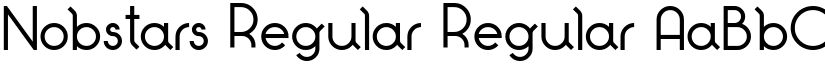Nobstars Regular Regular font