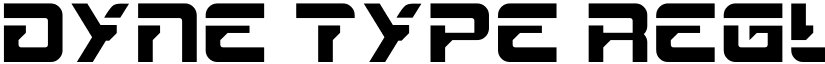 Dyne Type Regular font