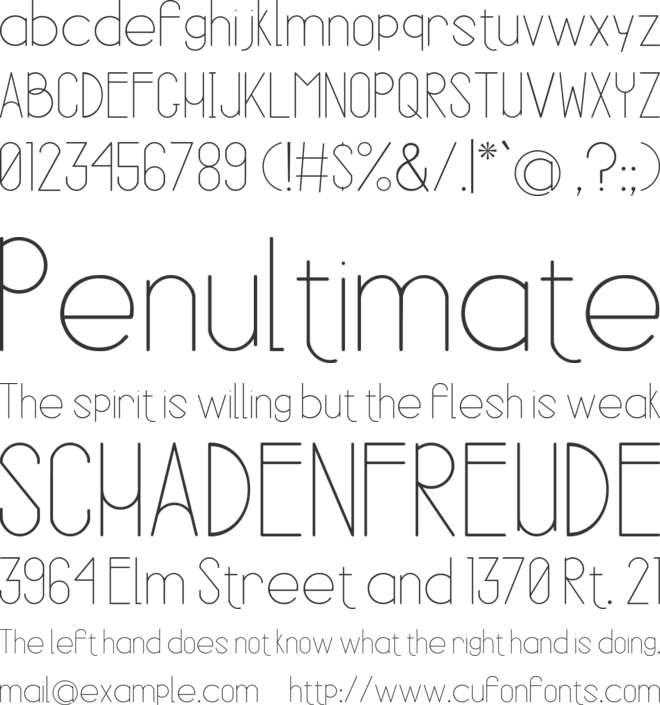 ARK HILARIOUS font preview