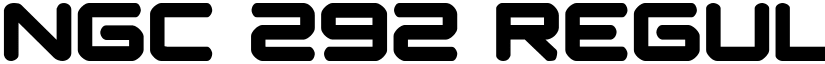 NGC 292 Regular font