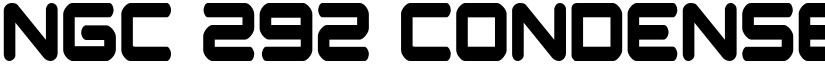 NGC 292 Condensed Regular font