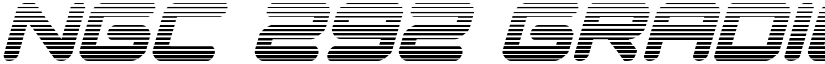 NGC 292 Gradient Italic Regular font