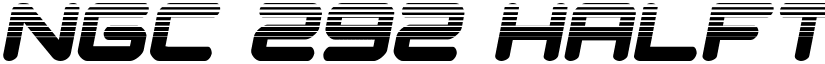 NGC 292 Halftone Semi-Italic Regular font
