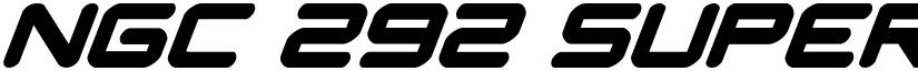 NGC 292 Super-Italic Regular font