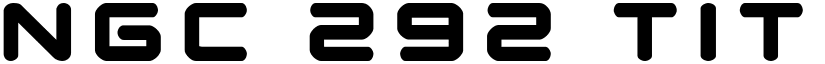 NGC 292 Title Regular font