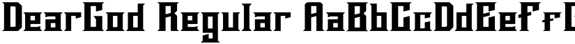 DearGod Regular font