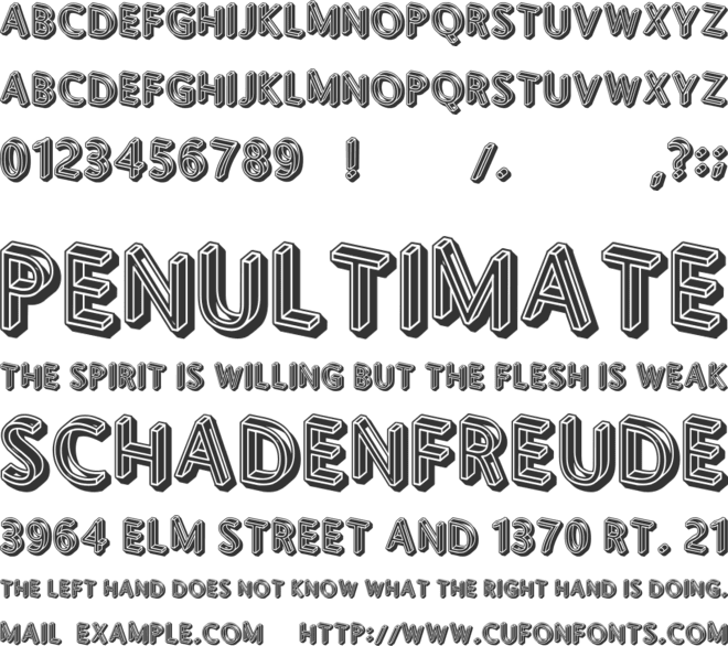 Worship font preview