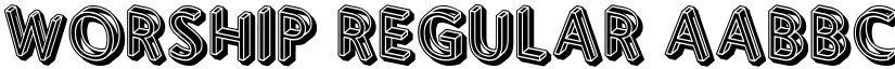 Worship Regular font