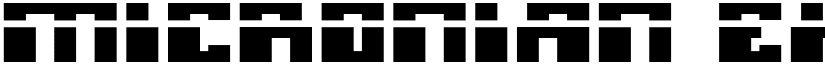 Micronian Expanded Laser font
