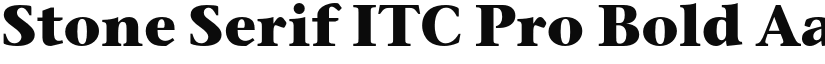 Stone Serif ITC Pro Bold font