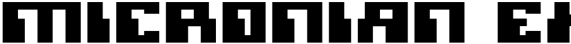 Micronian Expanded font