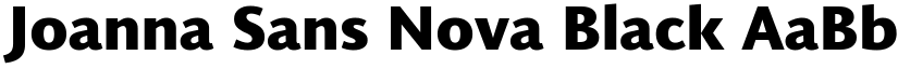 Joanna Sans Nova Black font