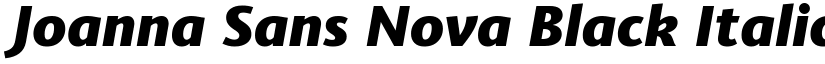 Joanna Sans Nova Black Italic font