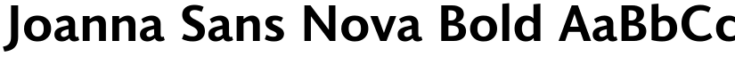 Joanna Sans Nova Bold font