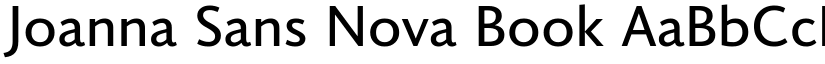Joanna Sans Nova Book font