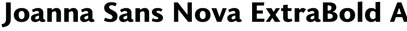 Joanna Sans Nova ExtraBold font