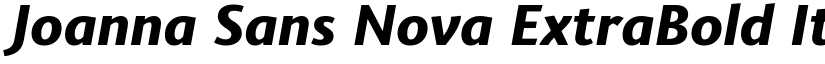 Joanna Sans Nova ExtraBold Italic font